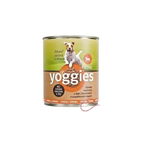 Yoggies zverinová konzerva pre psov s tekvicou a pupalkovým olejom 400g