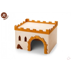 Hrad drevený domček pre morčatá a menšie hlodavce veľkosť 24×18×16 cm