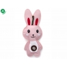 Zajac, pískacia hračka z pevnej textilnej látky, 24 cm